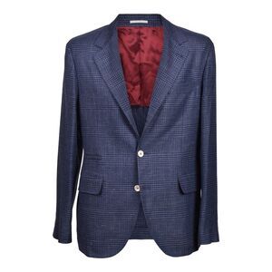 Brunello Cucinelli Blue Wool Men's Blazer